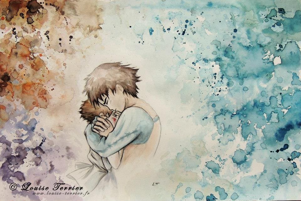 Louise Terrier acuarelas Ghibli_16