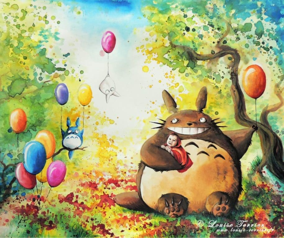 Louise Terrier acuarelas Ghibli_35