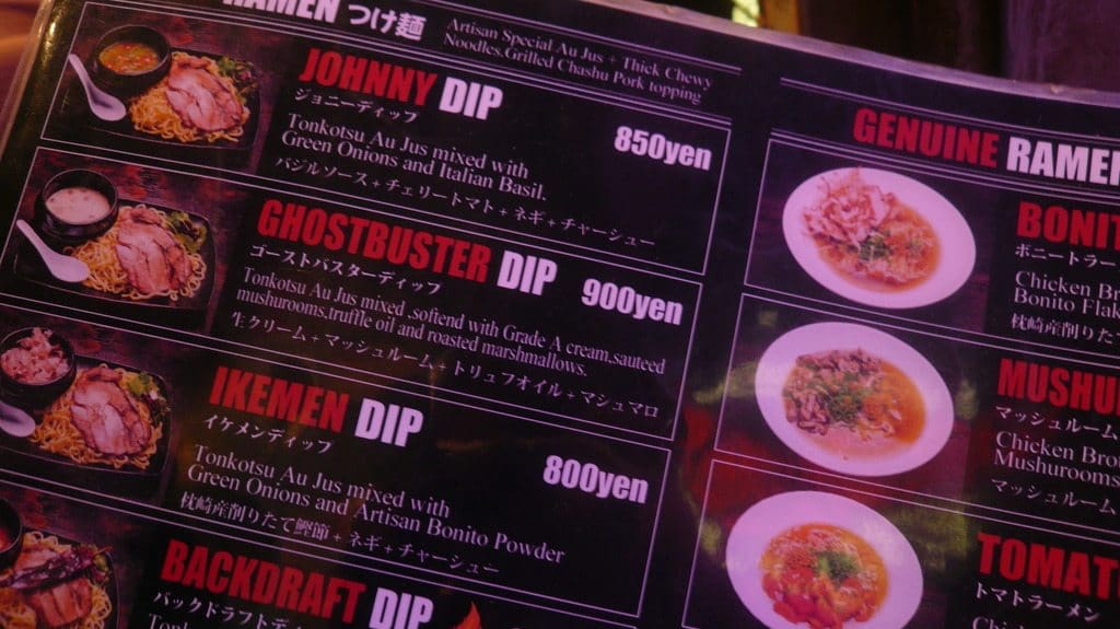 Nous avons opté pour des ramens américaines, les tsukemen étant à l'honneur