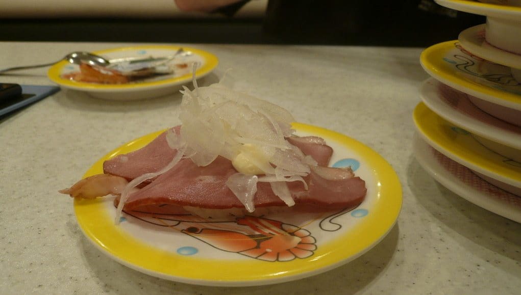 Sushi au canard fumé, étonnement très bon