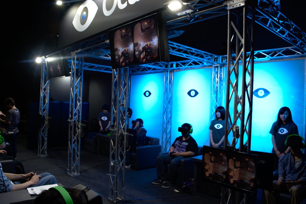 Stand Oculus Rift au Tokyo Game Show 2014