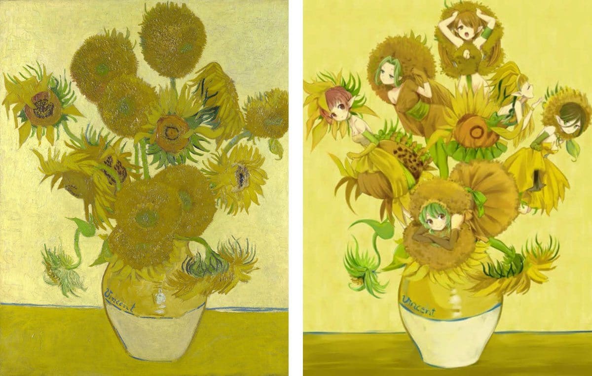 Van Gogh Les Tournesols Cycle 3 Des chefs-d'oeuvre de la peinture adaptés façon manga | DozoDomo | DozoDomo