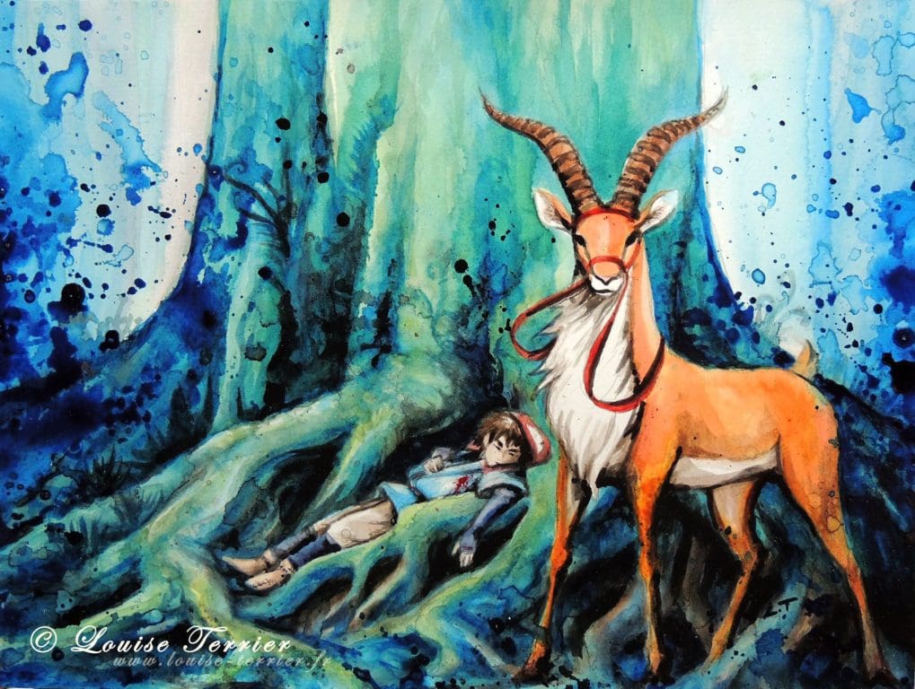 Louise Terrier aquarelles Ghibli_34